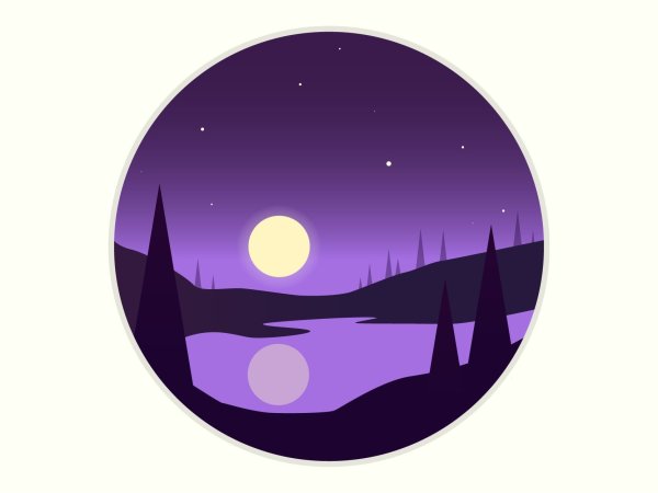 Луна мультяшная