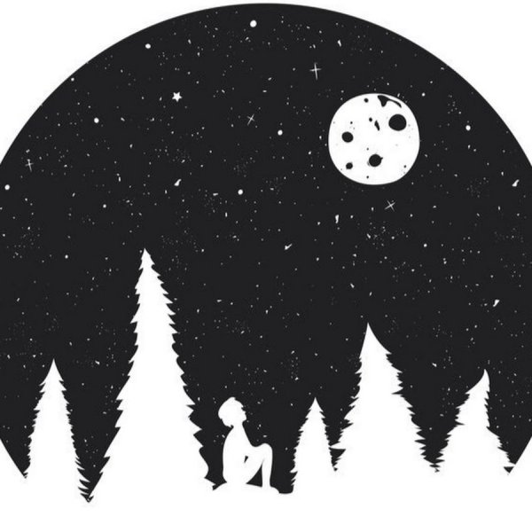 Луна силуэт вектор