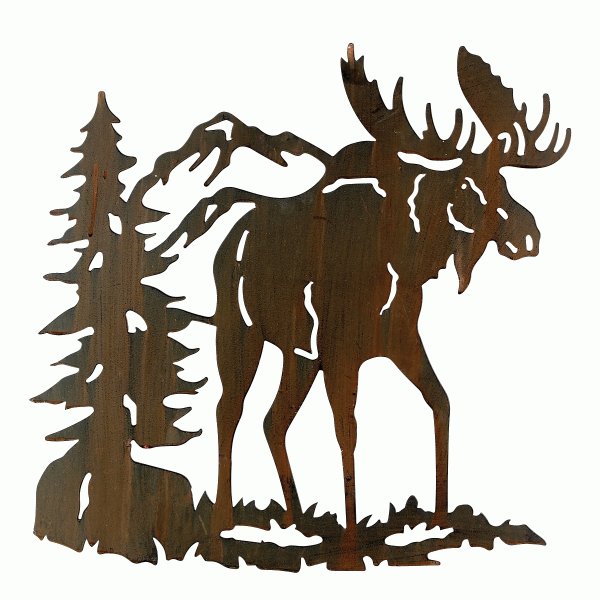 Трафарет лося