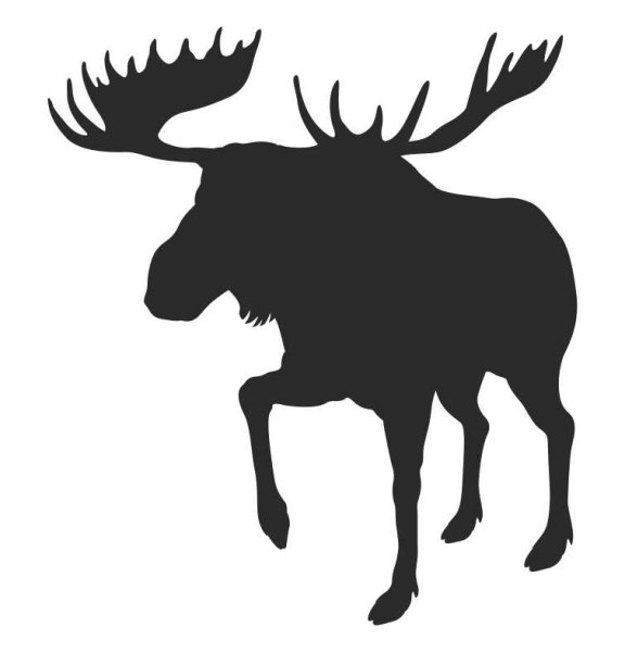 Лось силуэт