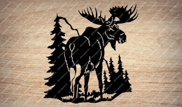 Графическое изображение лося