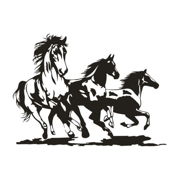 Силуэт лошади