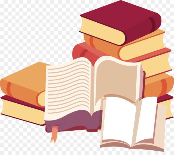 Книги на прозрачном фоне