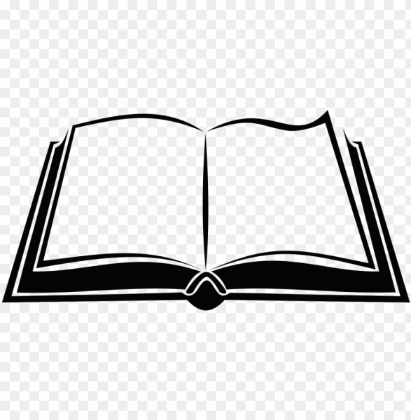 Силуэт книги раскрытой