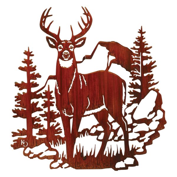 Выжигание по дереву олень