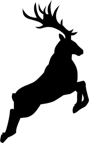 Чёрные силуэты животных