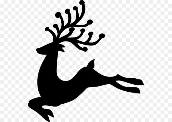 Силуэт оленя