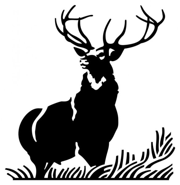 Марал силуэт