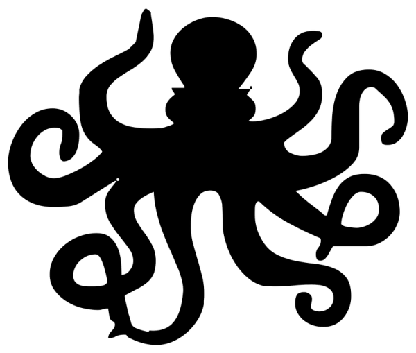 Осьминог силуэт