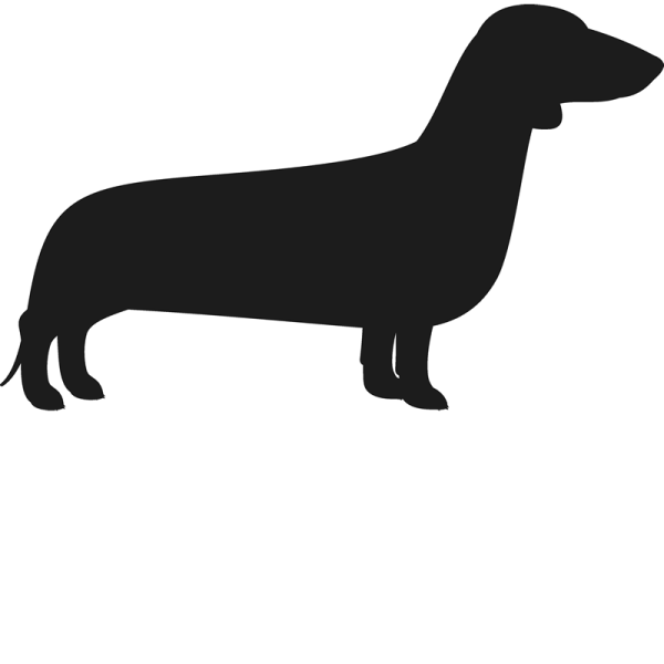 Такса силуэт