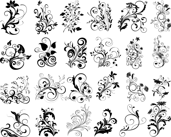 Орнамент завитки