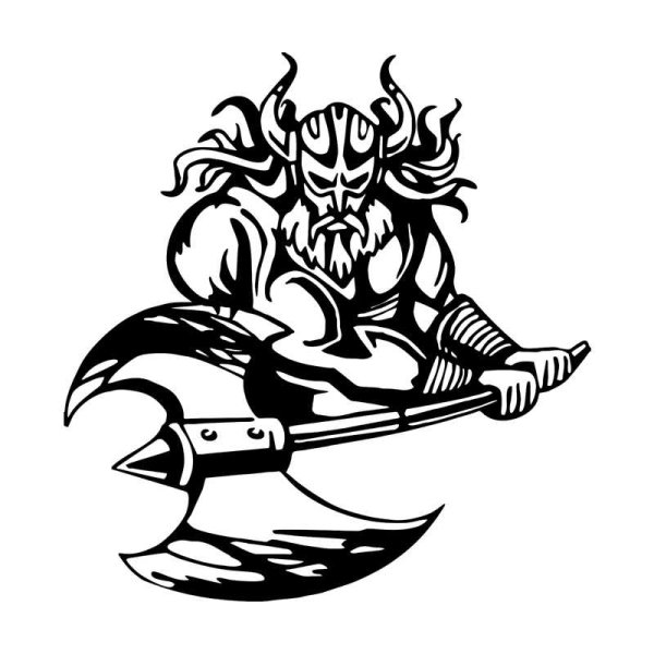 Викинг трафарет