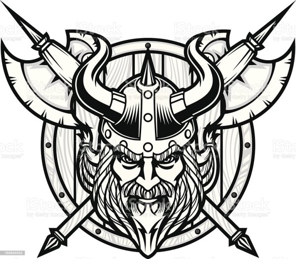 Викинг трафарет