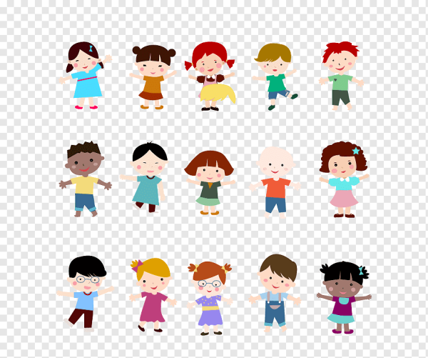 Векторные дети