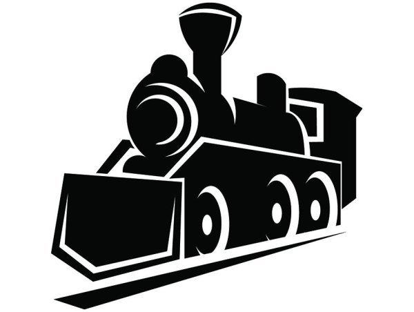 Паровоз силуэт