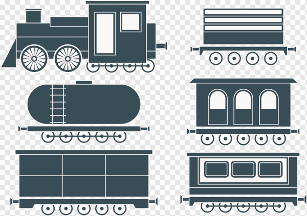 Силуэт вагончика