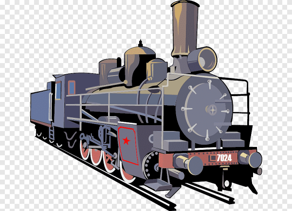 Паровоз векторный