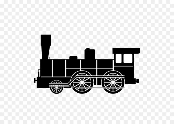 Паровоз силуэт