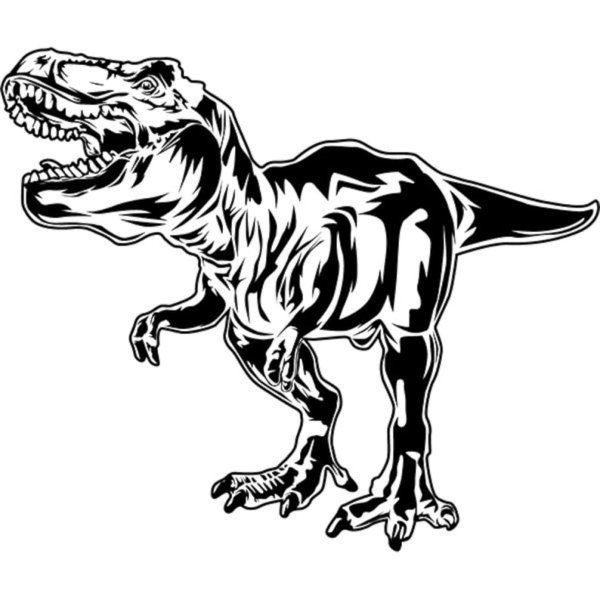 Тираннозавр трафарет