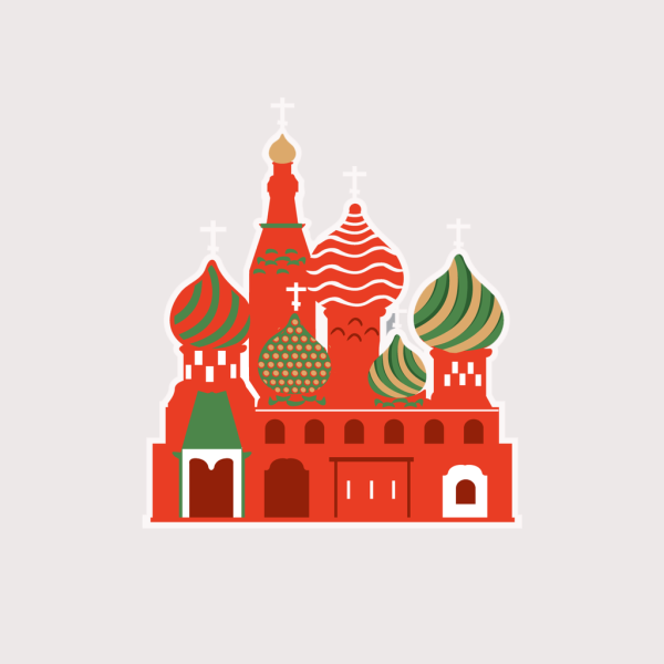 Василий Блаженный собор вектор