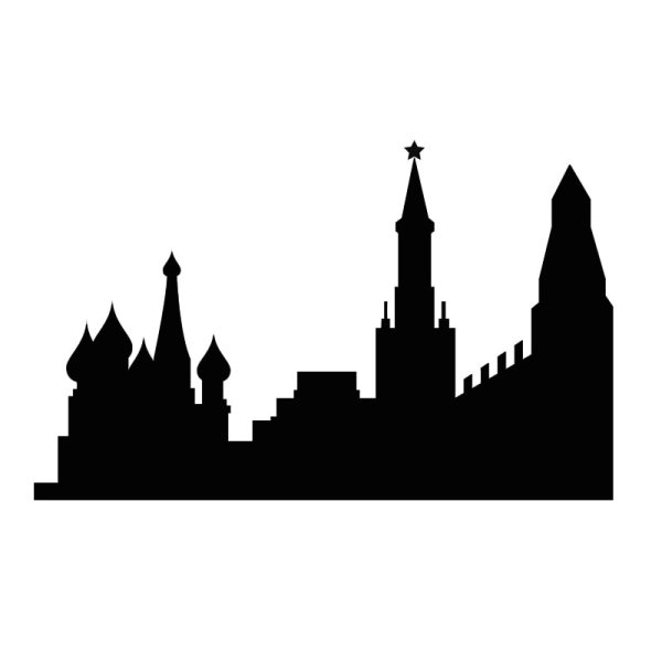 Силуэты достопримечательностей Москвы