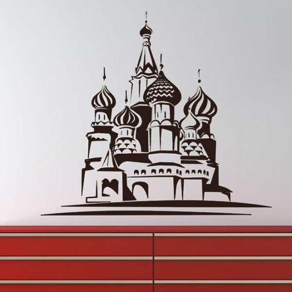 Храм Василия Блаженного Москва силуэт