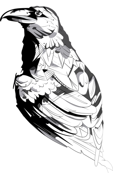 Ворона Векторная Графика