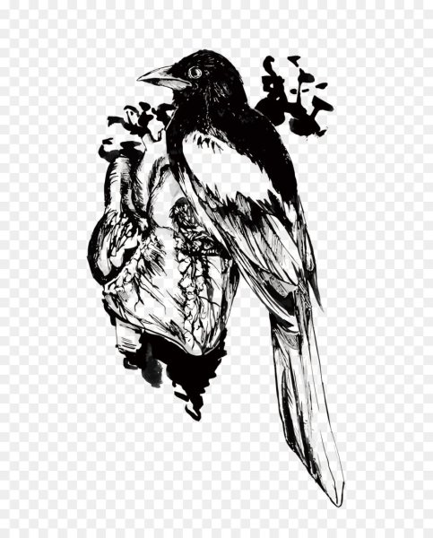 Стилизованная ворона