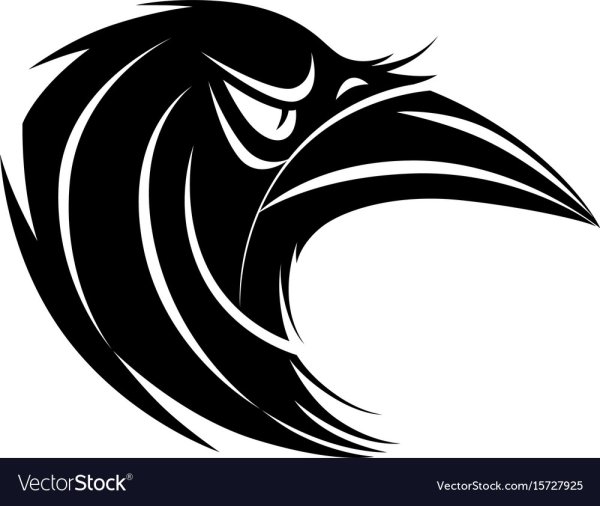 Голова ворона символ