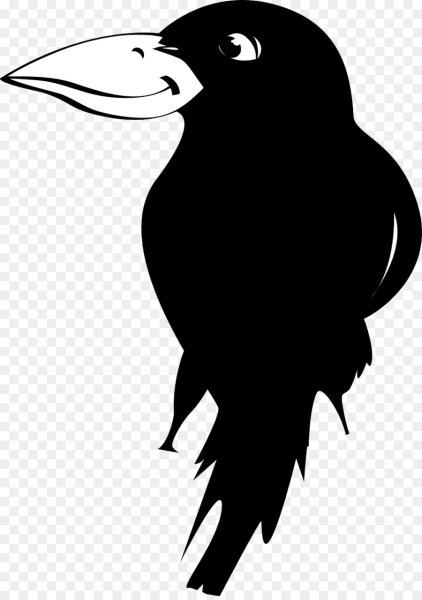 Силуэт вороны
