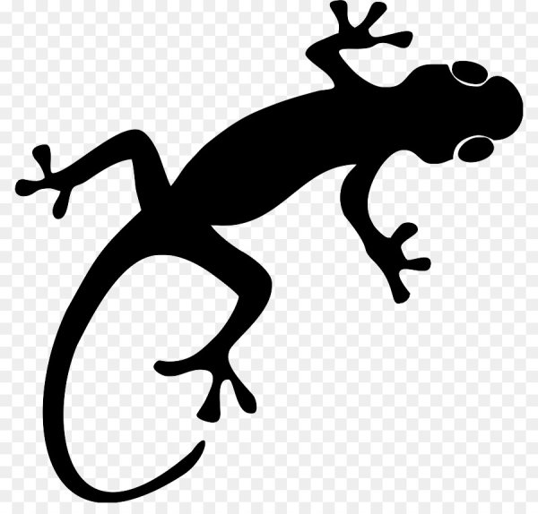 Ящерица силуэт