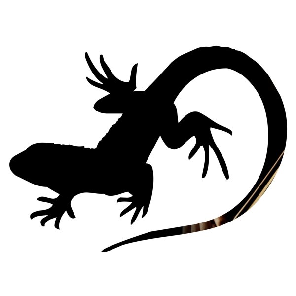 Трафарет ящерицы