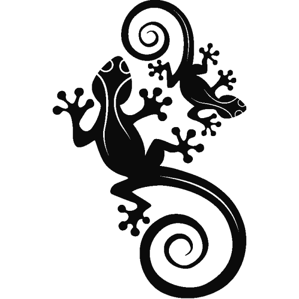 Ящерица стилизация