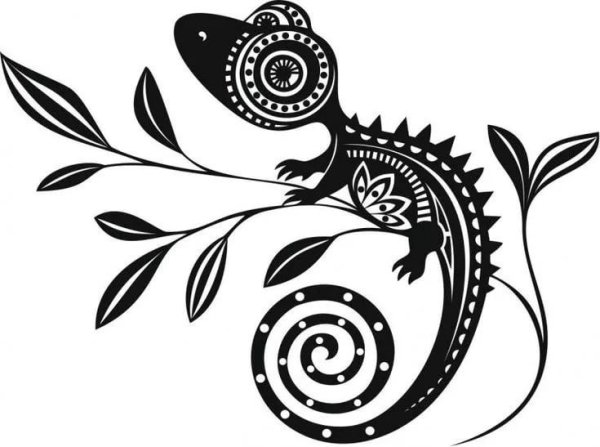 Ящерица векторный рисунок