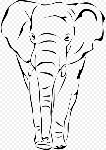 Векторное изображение слона