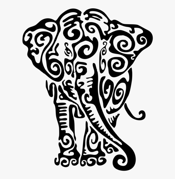 Векторное изображение слона