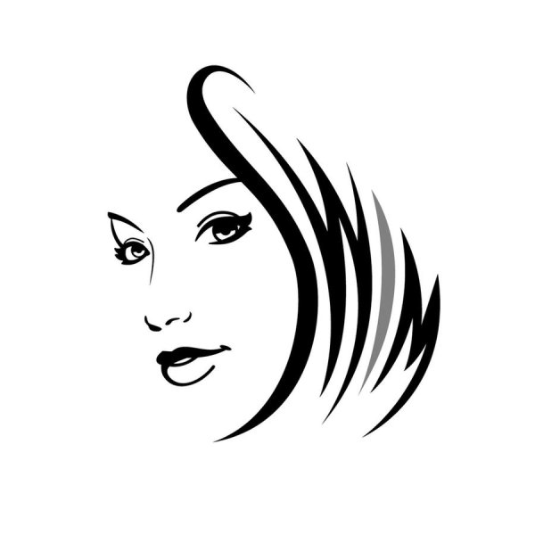 Очертания женского лица