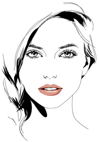 Очертание лица