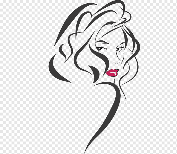 Очертания лица женщины