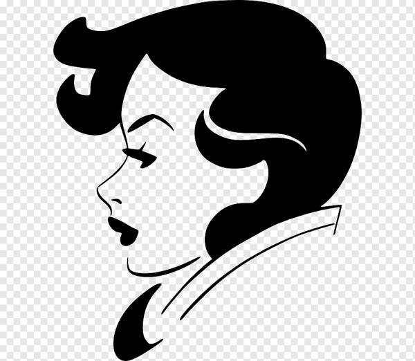 Силуэт лица девушки