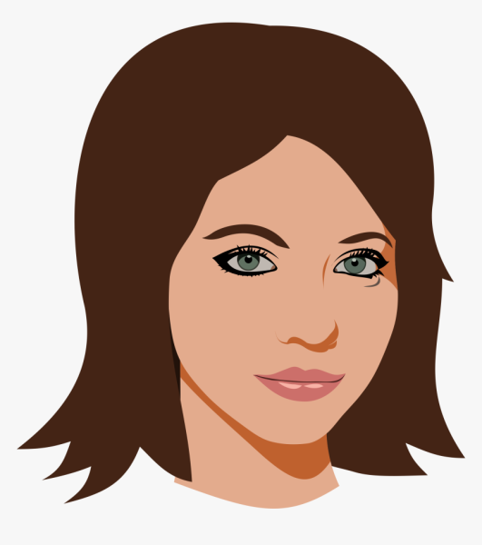 Мультяшное лицо женщины