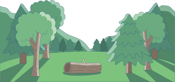Деревья лес вектор