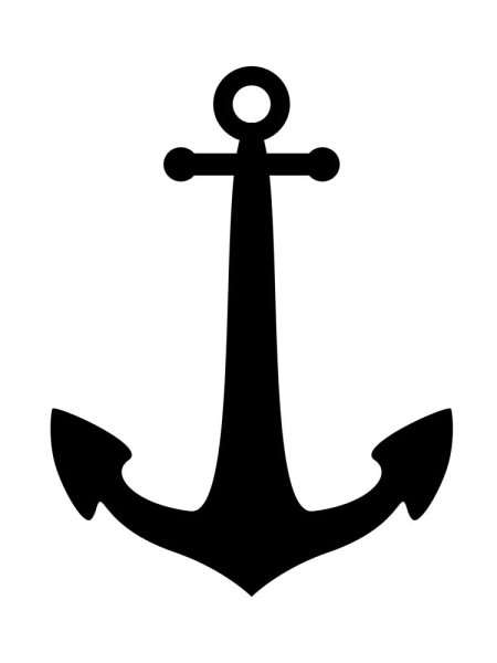 Трафарет якоря