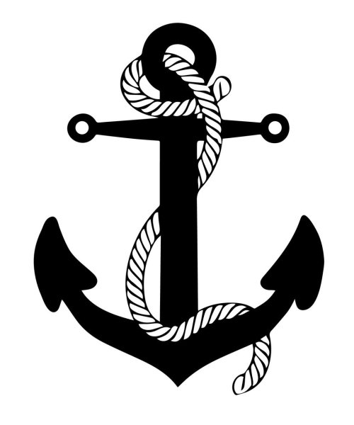 Якорь черный