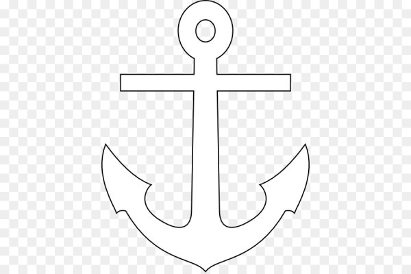 Трафарет якоря