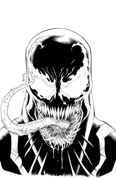 Марвел чб Веном