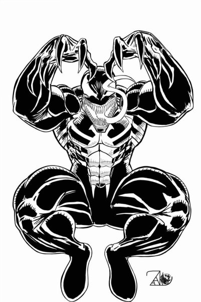 Веном вектор чб