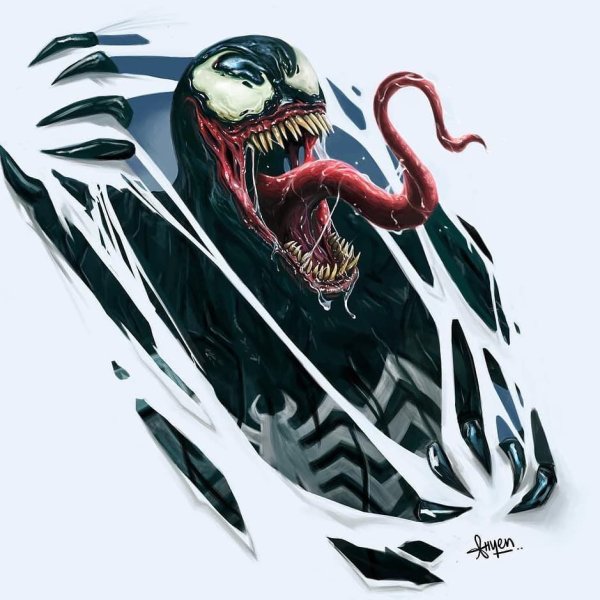 Наклейка на авто "Веном"