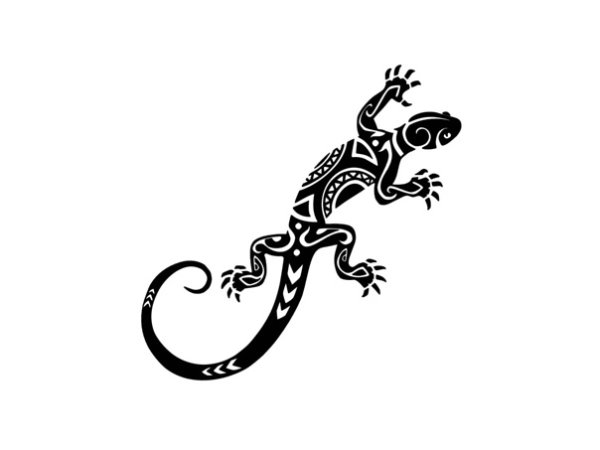 Стилизованная ящерица