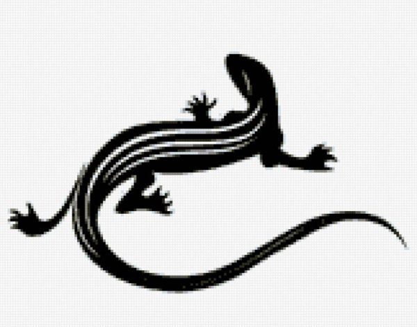 Ящерица Бажова вектор